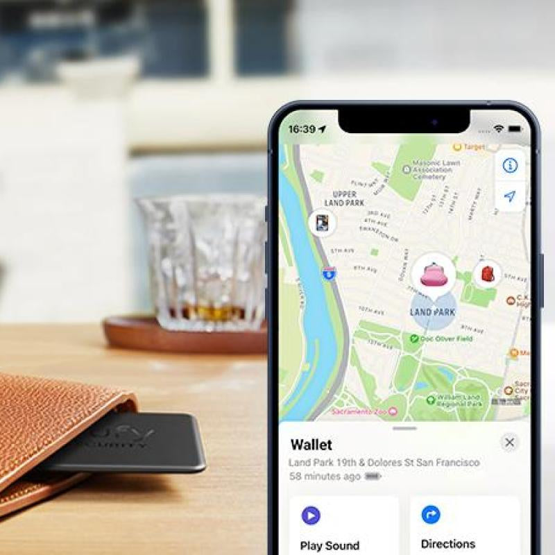 Eufy Security Smarttrack Card (Black, 1-Pack), Works with Apple Find My (Ios Only), Wallet Tracker, Phone Finder, up to 3-Year Battery Life(Android Not Supported), Water Resistant|Spingtok